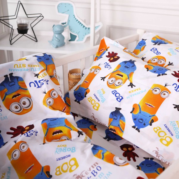 Фото - Комплект постельного белья детский MirSon Бязь 20-0036 Minions 110х140 (2200010270051)